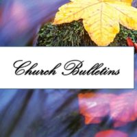 church bulletin template